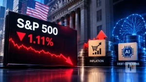 S&P 500 Falls 1.11_ as Hot Inflation and AI Debt Concerns Hit Stocks